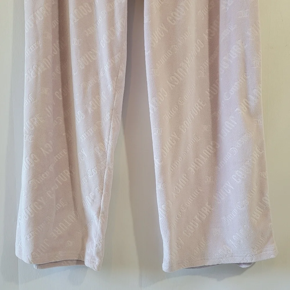 Juicy Couture Women's Y2K Terry Cloth Sleepwear Trackpants Sz L Elastic Waist